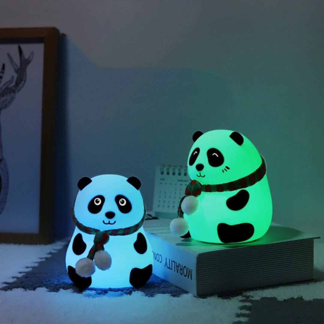Lampe et Veilleuse en Silicone Panda